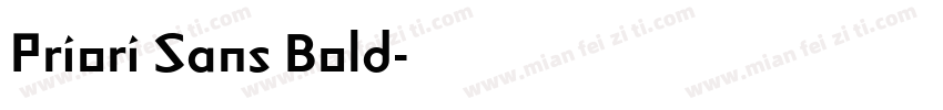 Priori Sans Bold字体转换